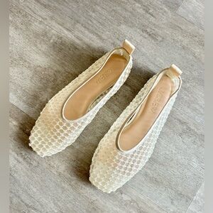 Quinn Embellished JCrew mesh ballet flats